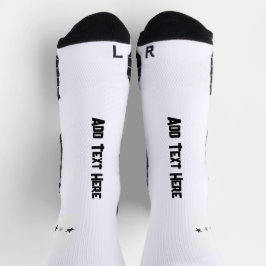 Fügen Sie Text hier druckte weiche Stretchy Premiu Socken
