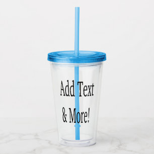 Fügen Sie Text & Mehr hinzu! Individualisieren Sie Acryltrinkbecher