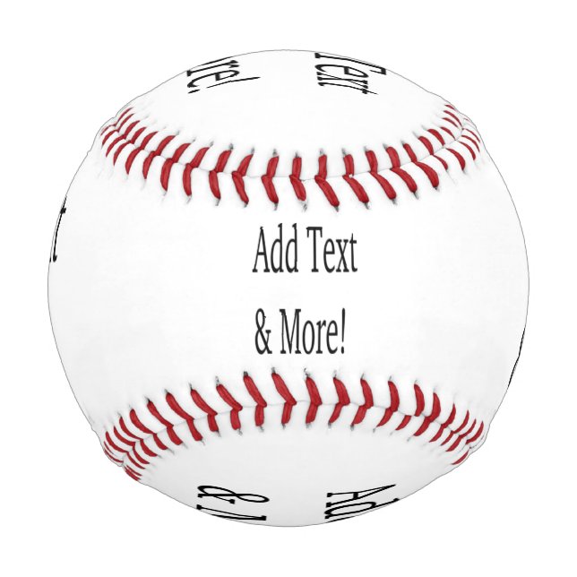 Fügen Sie Text & Mehr hinzu! Individualisieren Sie Baseball (Vorderseite)