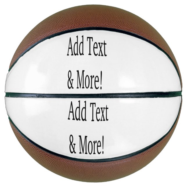 Fügen Sie Text & Mehr hinzu! Individualisieren Sie Basketball (Vorderseite)
