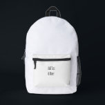 Fügen Sie Text & Mehr hinzu! Individualisieren Sie Bedruckter Rucksack<br><div class="desc">Passen Sie Ihre personalisierten Designs,  Zitate,  Texte und mehr an. Wählen Sie auch aus vorgefertigten Designs,  aus vielen verschiedenen Kategorien.</div>