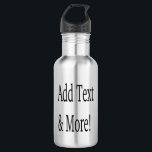 Fügen Sie Text & Mehr hinzu! Individualisieren Sie Edelstahlflasche<br><div class="desc">Passen Sie Ihre personalisierten Designs,  Zitate,  Texte und mehr an. Wählen Sie auch aus vorgefertigten Designs,  aus vielen verschiedenen Kategorien.</div>
