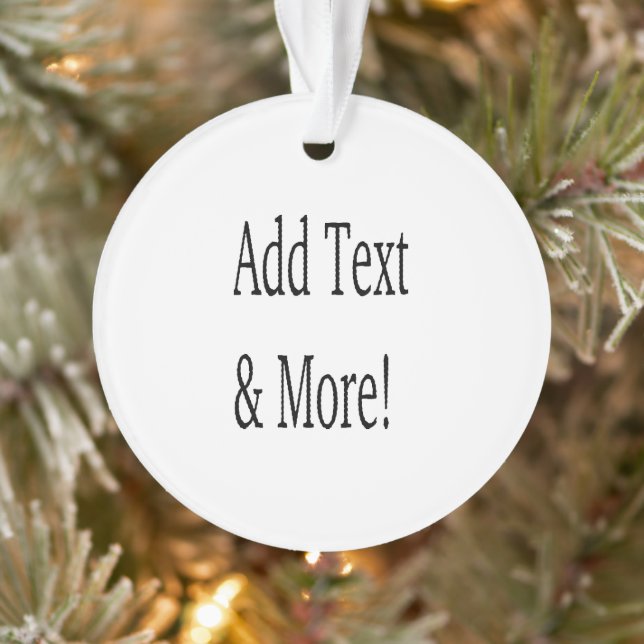 Fügen Sie Text & Mehr hinzu! Individualisieren Sie Ornament (Baum)