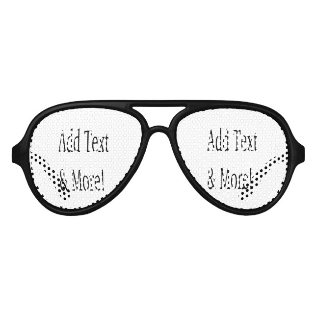 Fügen Sie Text & Mehr hinzu! Individualisieren Sie Partybrille (Vorderseite)