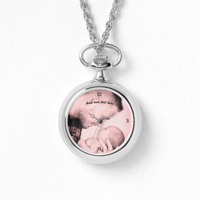 Fügen Sie unsere Foto Silver eWatch-Kette hinzu Armbanduhr (Vorderseite)