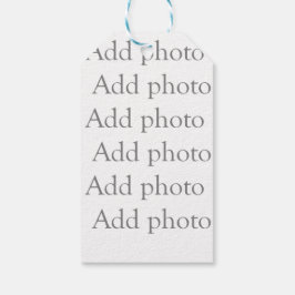 Fügen Sie unseren eigenen Foto-Geschenktag hinzu Geschenkanhänger