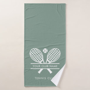 Fügen Sie Vereinsname Tennis Team Minimalistisch C Badehandtuch
