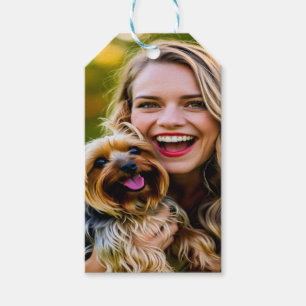 Fügen Sie Yorkshire Terrier-Foto Personalisieren Geschenkanhänger