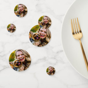 Fügen Sie Yorkshire Terrier-Foto Personalisieren Konfetti