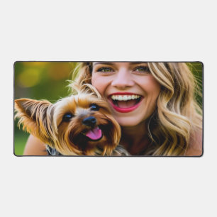 Fügen Sie Yorkshire Terrier-Foto Personalisieren Schreibtischunterlage