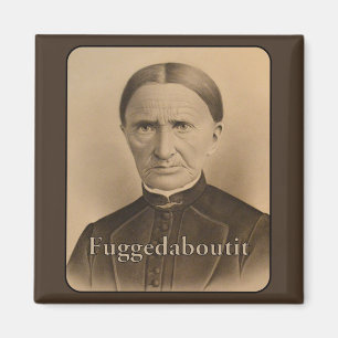 Fuggedaboutit - Vintage Viktorianische Frownsche F Magnet