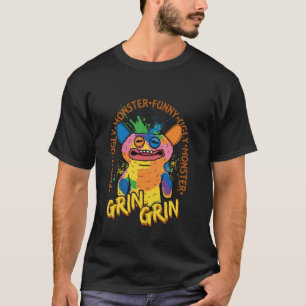 Fuggler Grin Multicolor Rainbow Fur T-Shirt