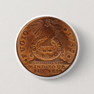 Fugio Cent-Verstand Ihr Geschäfts-Kupfer-Penny Button