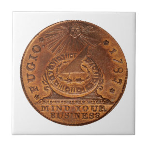 Fugio Cent-Verstand Ihr Geschäfts-Kupfer-Penny Fliese