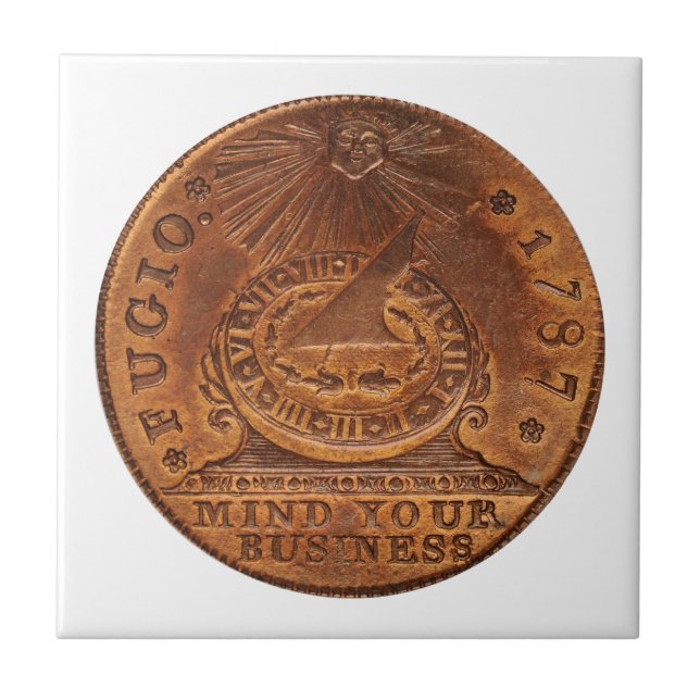 Fugio Cent-Verstand Ihr Geschäfts-Kupfer-Penny Fliese (Vorderseite)