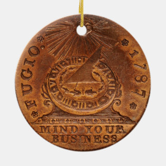 Fugio Cent-Verstand Ihr Geschäfts-Kupfer-Penny Keramik Ornament