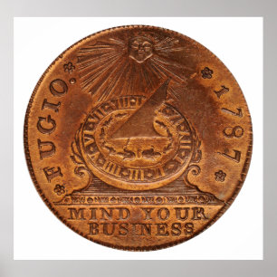 Fugio Cent-Verstand Ihr Geschäfts-Kupfer-Penny Poster