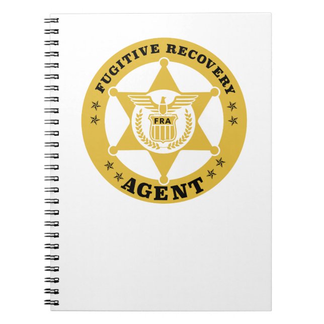 FUGITIVE RECOVERY AGENT BADGE NOTIZBLOCK (Vorderseite)