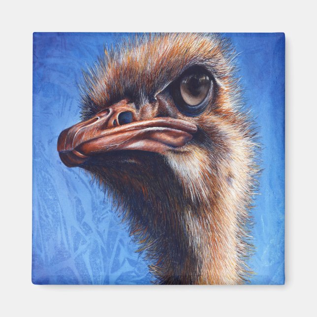 Fugley Ostrich Magnet (Vorne)
