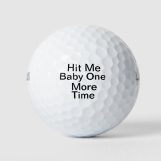 FuHit Me Baby noch einmal Personalisierter Golfbal Golfball