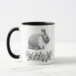 Fühl das Kaninchen. Stift zeichnend einfarbig Tasse