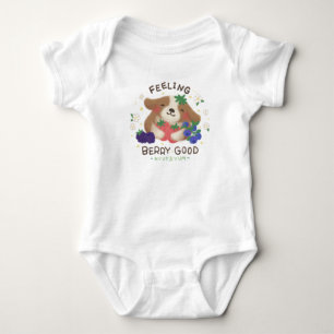 Fühl dich gut mit Beeren: Süßer Hund mit Beeren Baby Strampler