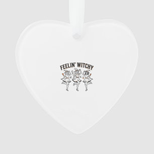 Fühl dich verhext Retro Halloween Hexen Ornament