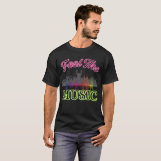 Fühle die Musik – Lebendiges Party-Publikum T-Shir T-Shirt