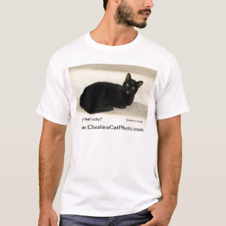 Fühle ich mich glücklich? Schwarze T-Shirt