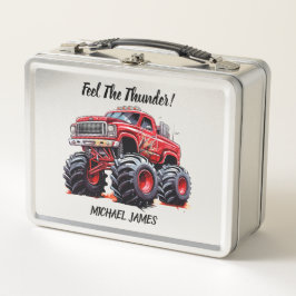 Fühlen Sie den Donnermonster Truck Metall Brotdose