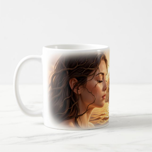 Fühlen Sie den Light Golden Waters Becher Kaffeetasse (Links)