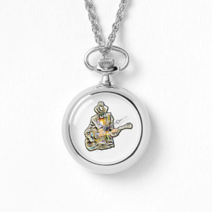 Fühlen Sie die Blues - Kunstgitarre Armbanduhr