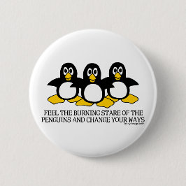 Fühlen Sie die brennende Gestalt der Pinguine Button