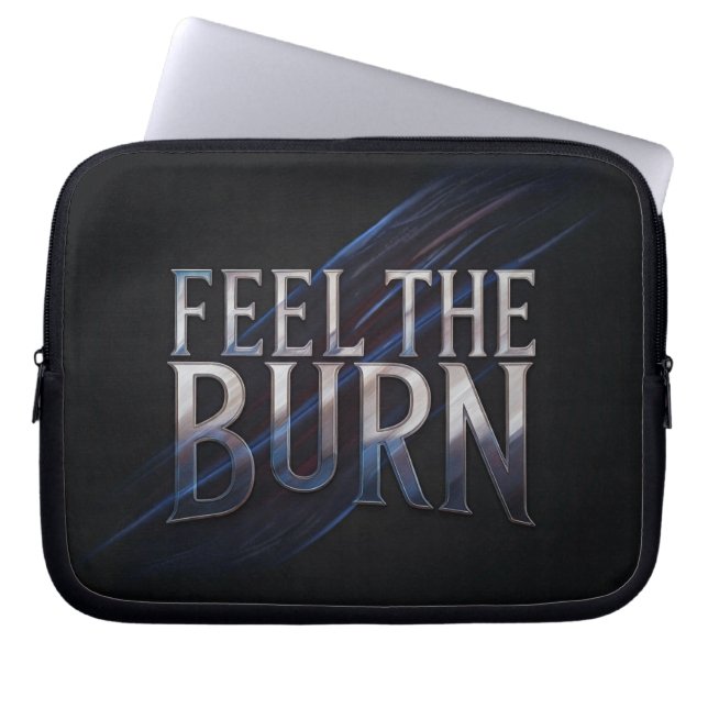 Fühlen Sie die Burn Laptopschutzhülle (Vorderseite)