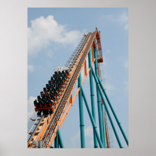 Fühlen Sie die Kraft eines Rollercoaster Poster