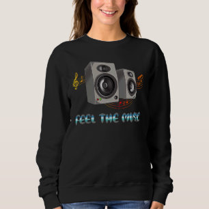 Fühlen Sie die Lautsprecher-Musiknoten der Music-L Sweatshirt