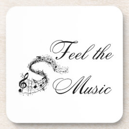 Fühlen Sie die Musik auf einem Getränkeuntersetzer