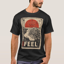 Fühlen Sie Natur Landschaft emotionales Design T-Shirt