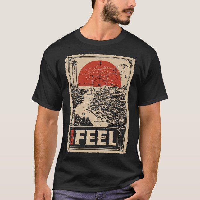Fühlen Sie Natur Landschaft emotionales Design T-Shirt (Vorderseite)