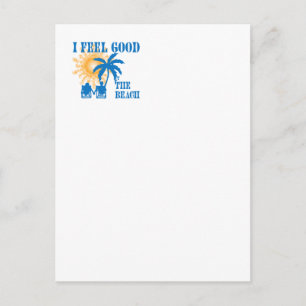 Fühlen Sie sich am Strand wohl Postkarte