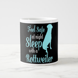 Fühlen Sie sich bei einem Rottweiler sicher schlaf Jumbo-Tasse