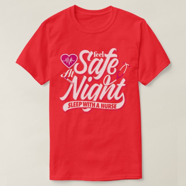 Fühlen Sie sich beim Nachtschlaf sicher mit einem  T-Shirt (Design vorne)
