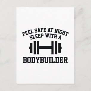 Fühlen Sie sich beim Nachtschlafen mit einem Bodyb Postkarte