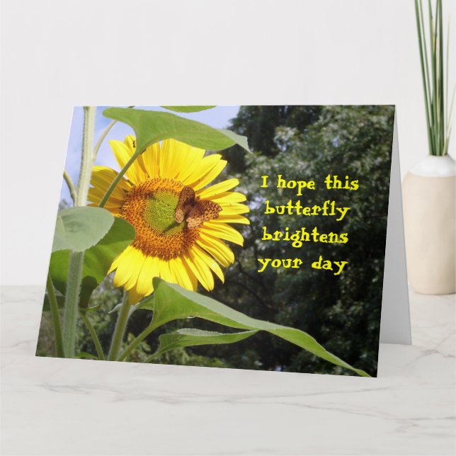 Fühlen Sie sich besser von Group Butterfly Big Car Karte (Vorderseite)