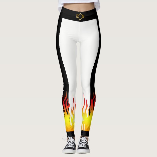 Fühlen Sie sich das Brandflammtraining Leggings (Vorderseite)