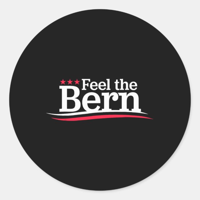 Fühlen Sie sich die Bern - Kampagne Logo nicht mic Runder Aufkleber (Vorderseite)