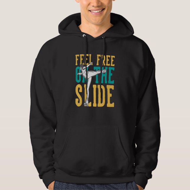 Fühlen Sie sich frei auf der Diaeis-Skaten-Girl-Ab Hoodie (Vorderseite)