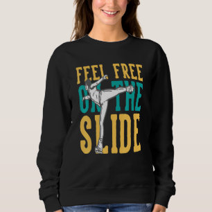 Fühlen Sie sich frei auf der Diaeis-Skaten-Girl-Ab Sweatshirt