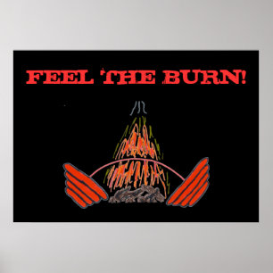 FÜHLEN SIE SICH! Gewichtheben von Gym Poster