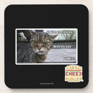 Fühlen Sie sich glücklich? Getränkeuntersetzer